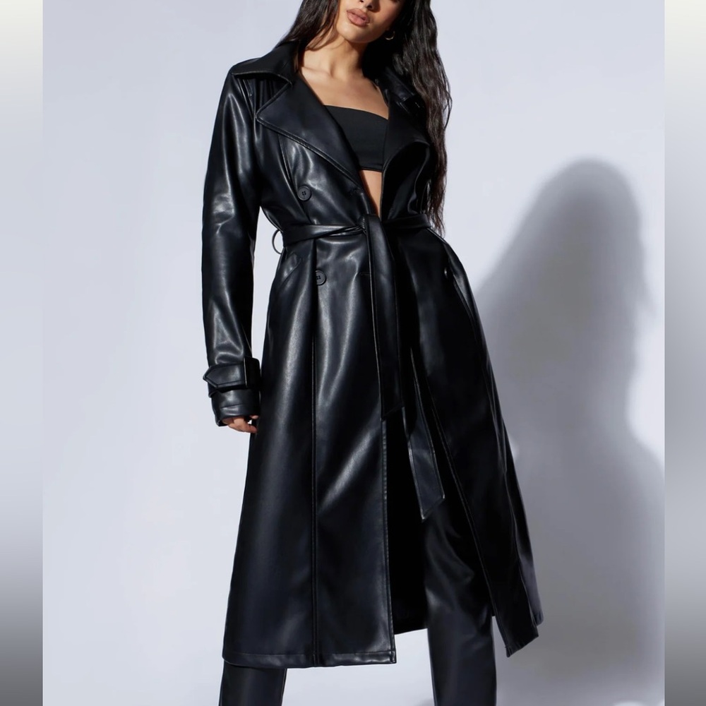 Meshki trench coat